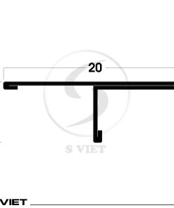 Nẹp inox 304 T20mm - Vật Liệu Trang Trí S Việt - Công Ty TNHH Vật Liệu Trang Trí S Việt